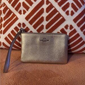 Coach Metallic Gold Wristlet